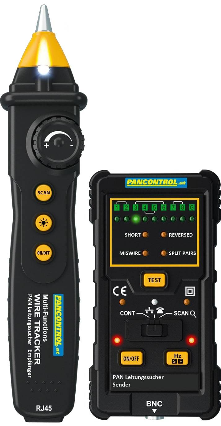 Leitungssucher und LAN-Tester, spannungsfrei, PANCONTROL