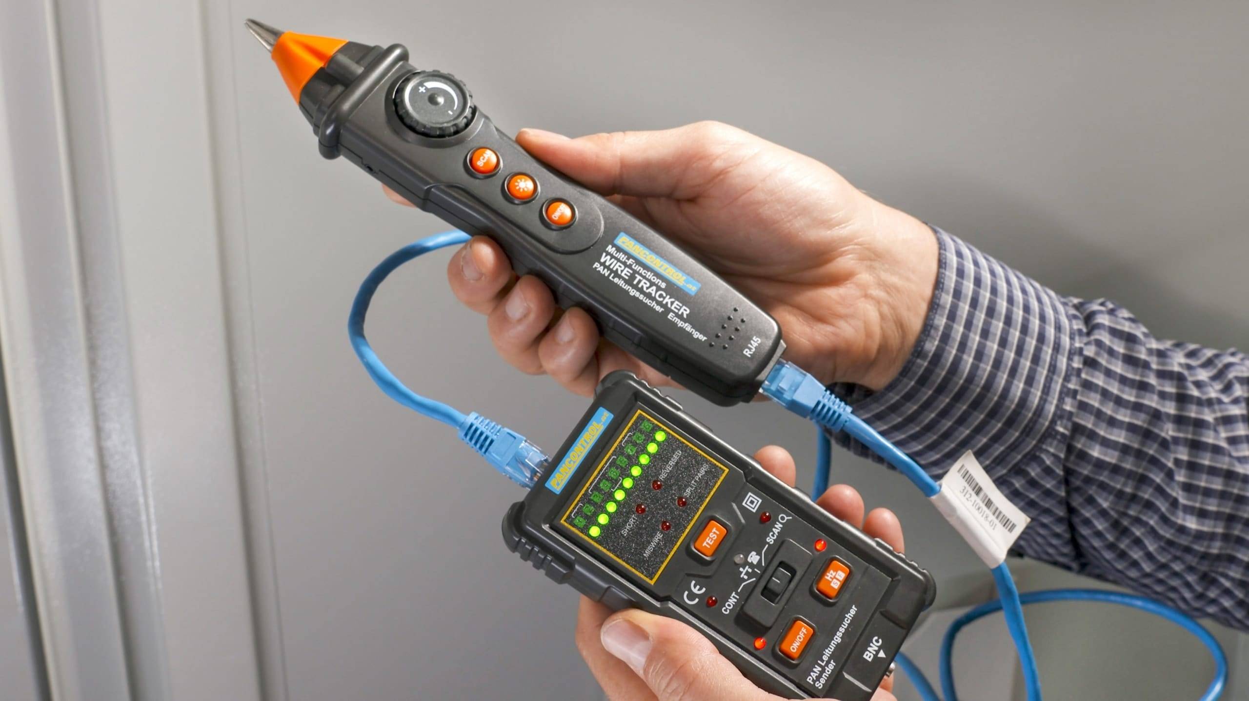 Leitungssucher und LAN-Tester, spannungsfrei, PANCONTROL