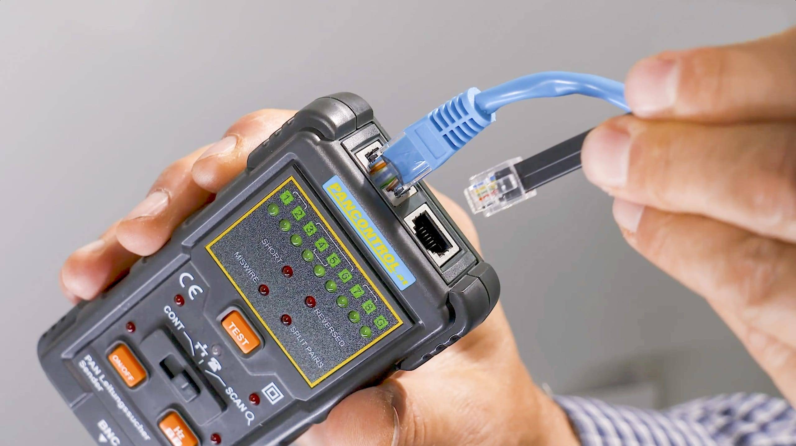 Leitungssucher und LAN-Tester, spannungsfrei, PANCONTROL