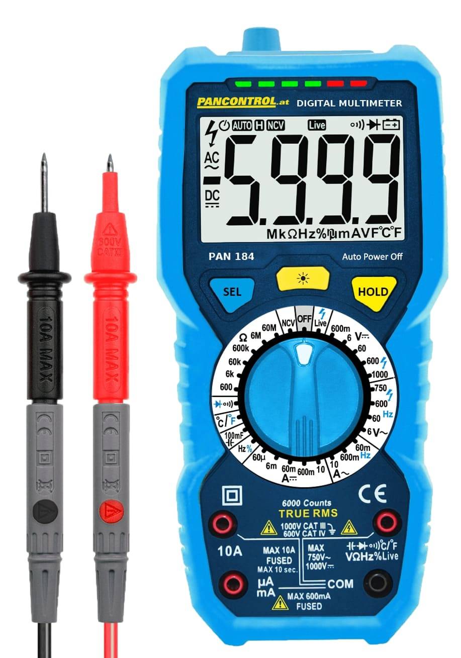 Pancontrol PAN184 | Digital-Multimeter 1000V CAT III True RMS
