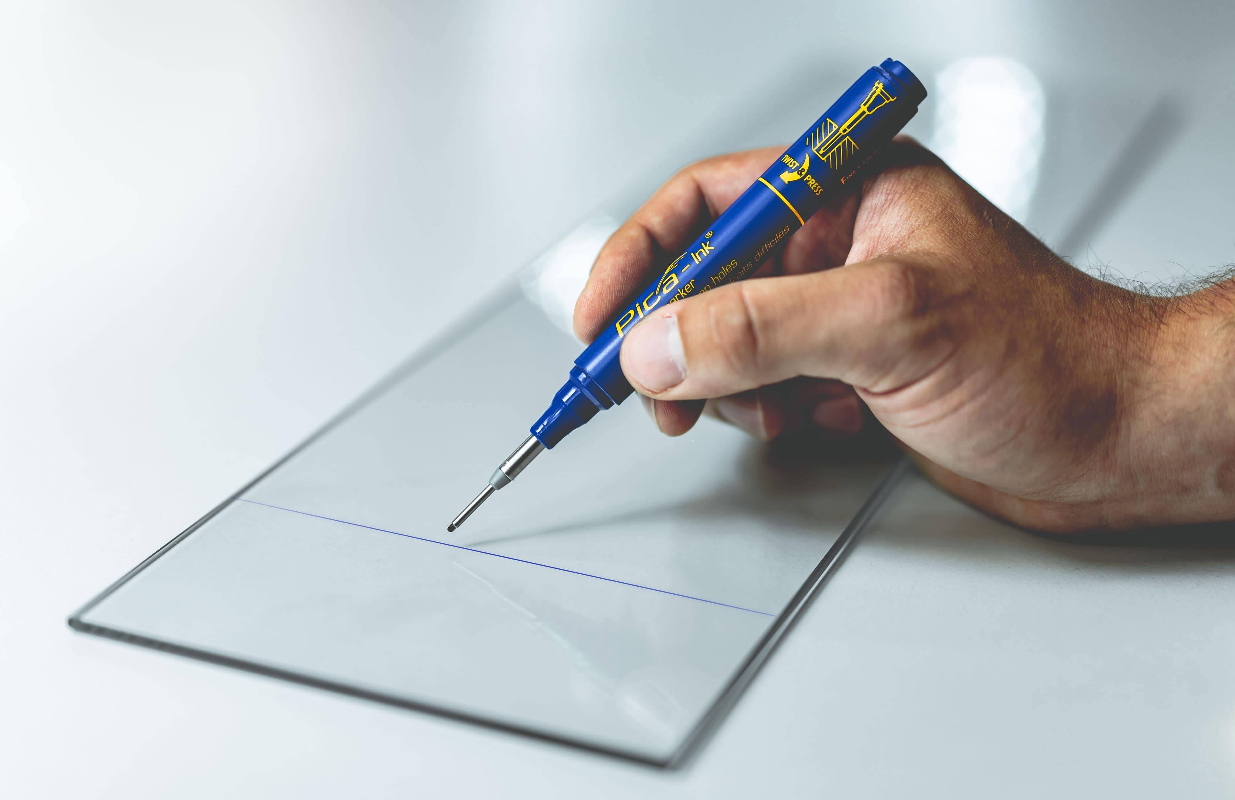 Pica INK Tieflochmarker blau SB