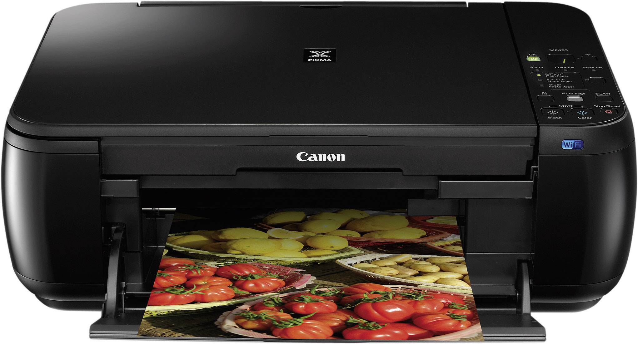 Canon PIXMA MP495, Multifunktionsgerät Tinte 3in1, USB,WLAN, (Drucker,Kopierer,Scanner)