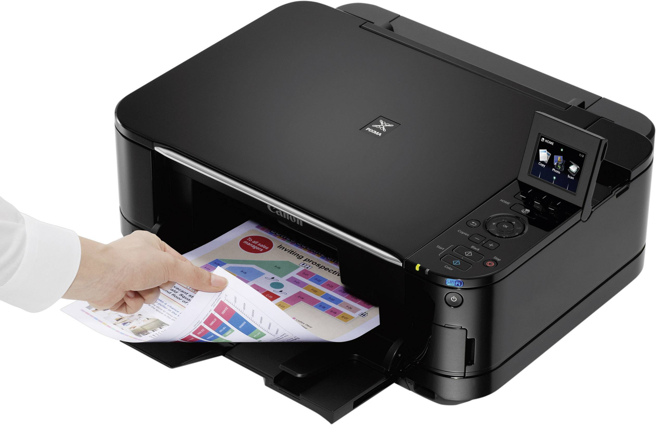 Canon PIXMA MG5250 / Multifunktionsgerät Tinte 3in1, USB,WLAN,Duplex, (Drucker,Kopierer,Scanner)