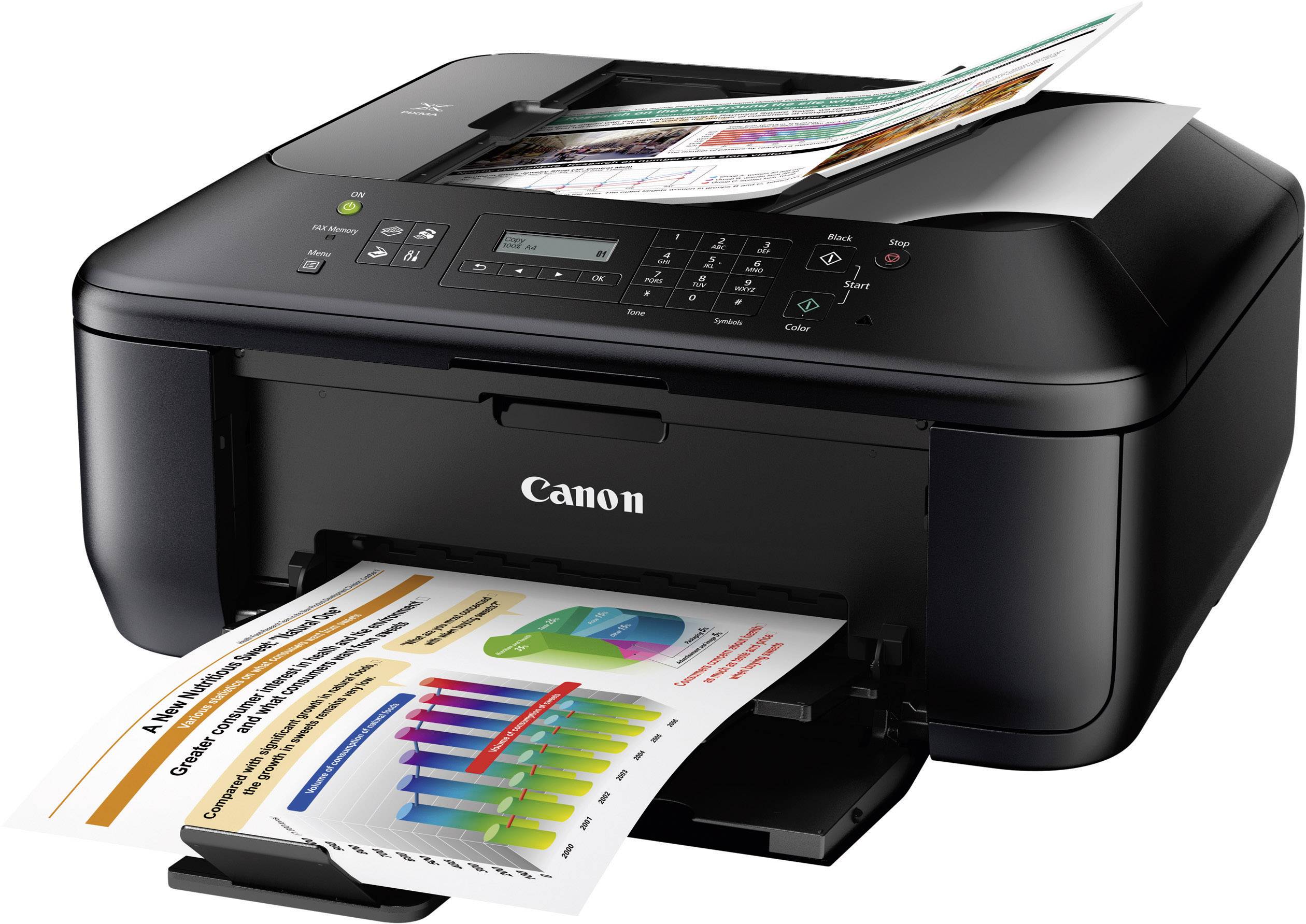 Canon PIXMA MX375, Multifunktionsgerät Tinte 4in1, USB,ADF, (Drucker,Kopierer,Scanner,Fax)