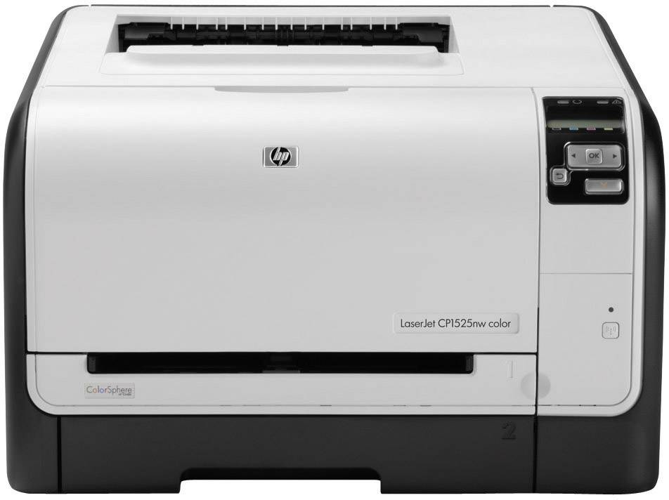 HP Color Laserjet Pro CP1525NW, Farblaserdrucker, A4, USB,LAN,WLAN, 600 x 600 dpi, Max. 12 S./min (S/W); 8 S./min (Farbe)
