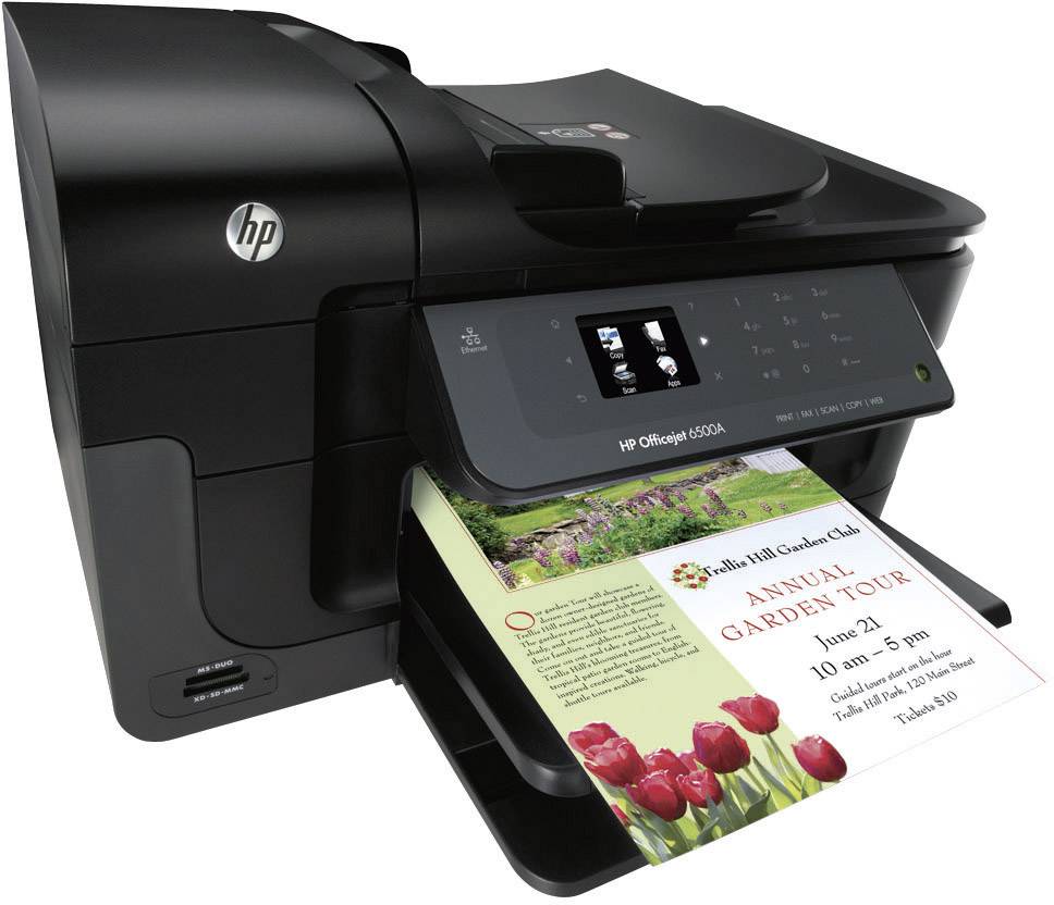 HP Officejet 6500A E-All-In-One E710A, Multifunktionsgerät Tinte 4in1, USB,LAN,ADF, (Drucker,Kopierer,Scanner,Fax)