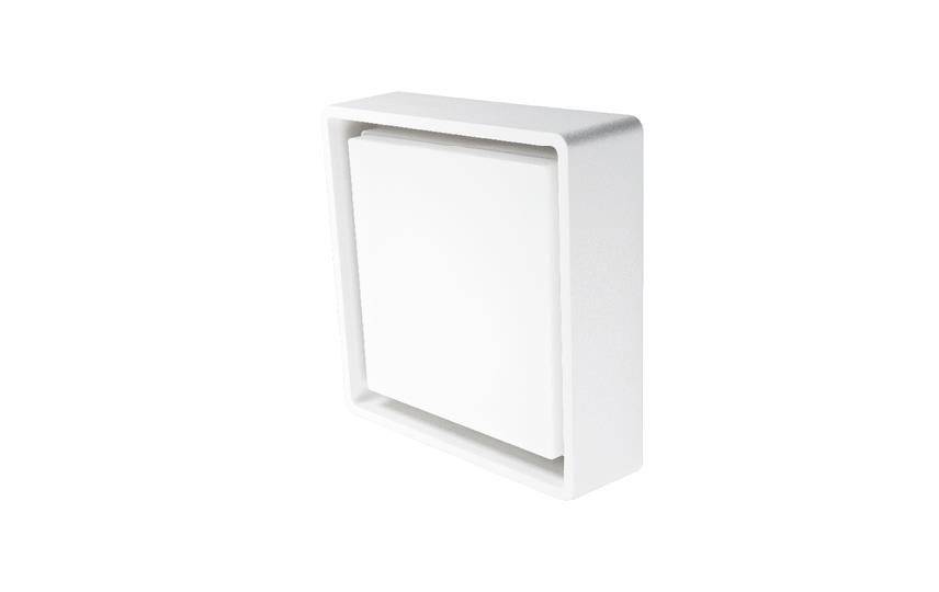 SG LIGHTING LED-Anbauleuchte 6W FRAME 3000K A++ mt 500lm ws Konv IP66 Kst_opal