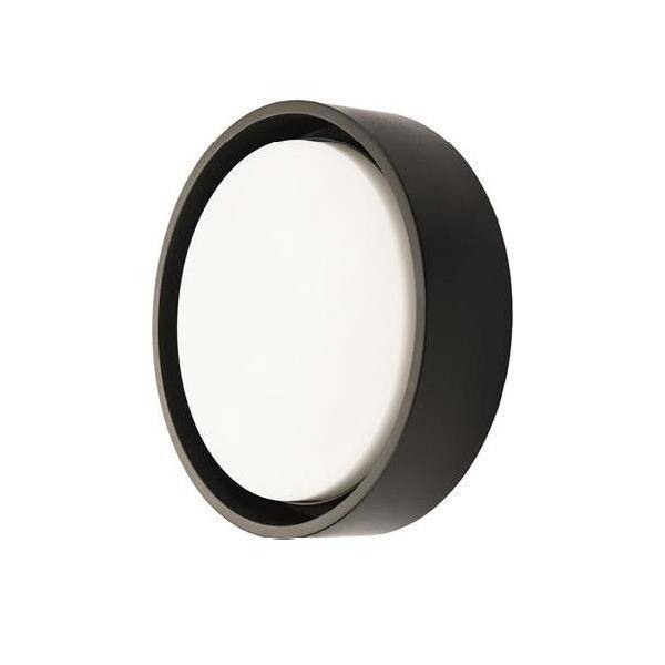 SG LIGHTING LED-Anbauleuchte 7W FRAME 3000K A++ mt 670lm sw Konv IP66 Ø270mm Kst_opal