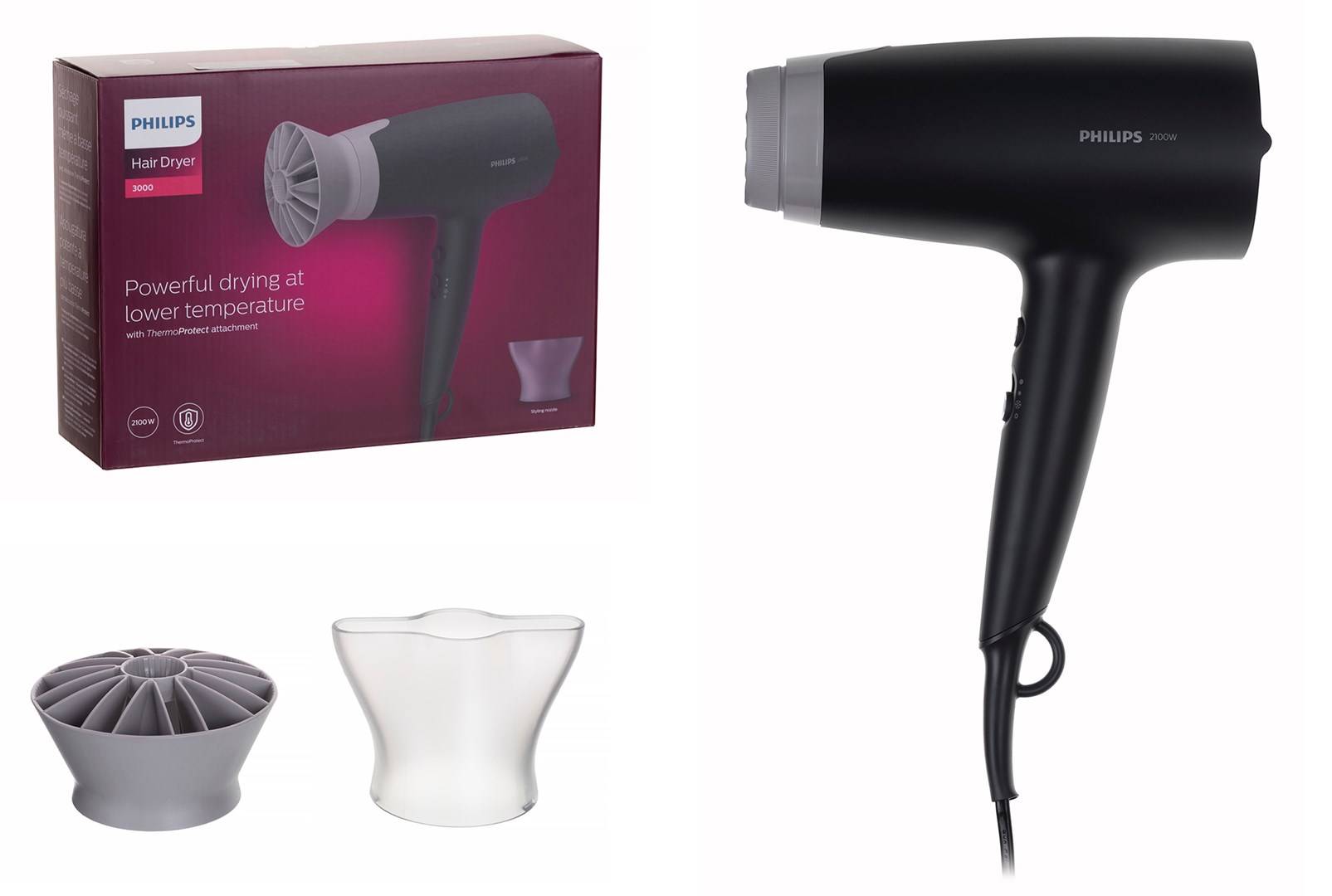 Philips BHD351/10, grau/weiß