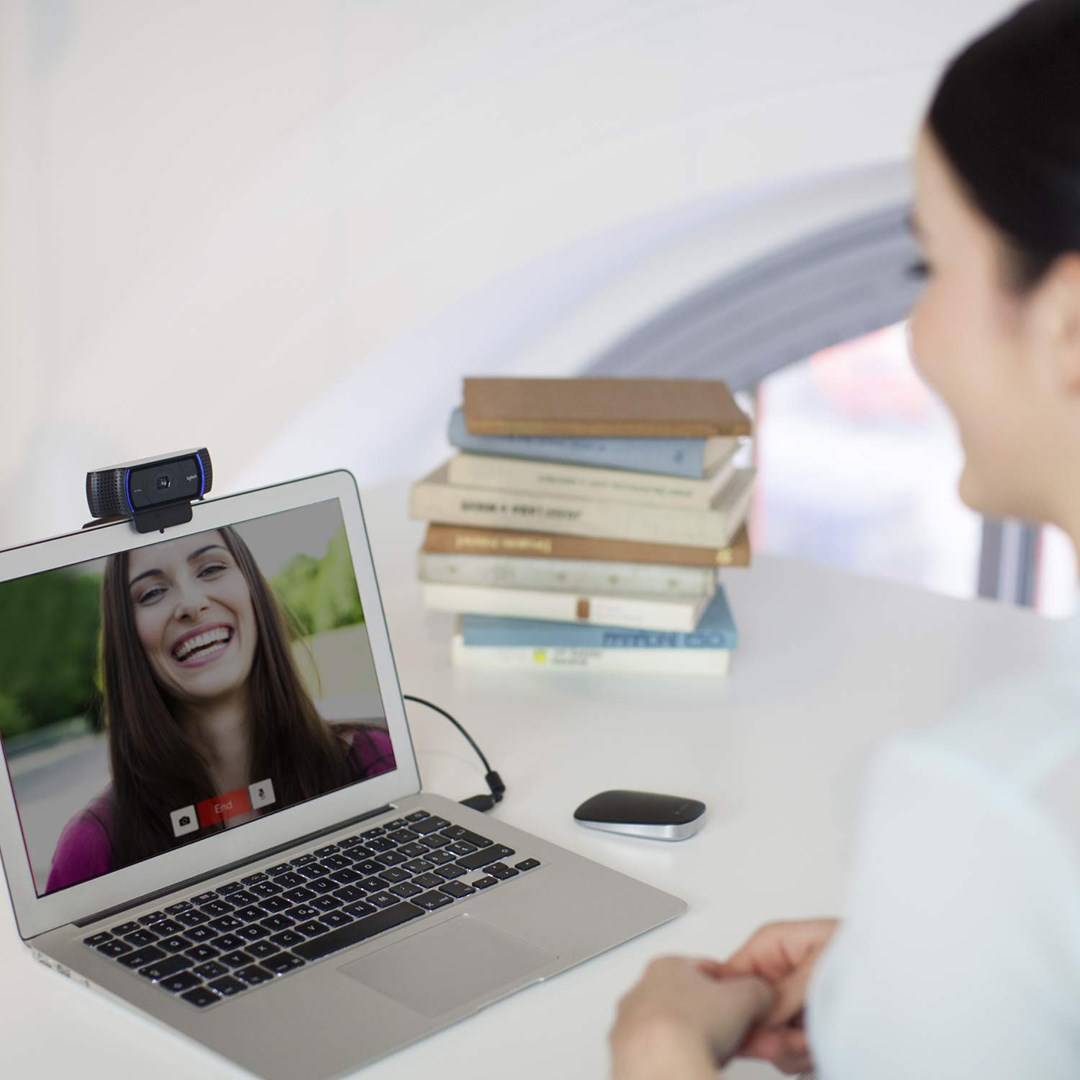 Logitech HD Pro C920 Full HD-Webcam 1920 x 1080 Pixel Klemm-Halterung
