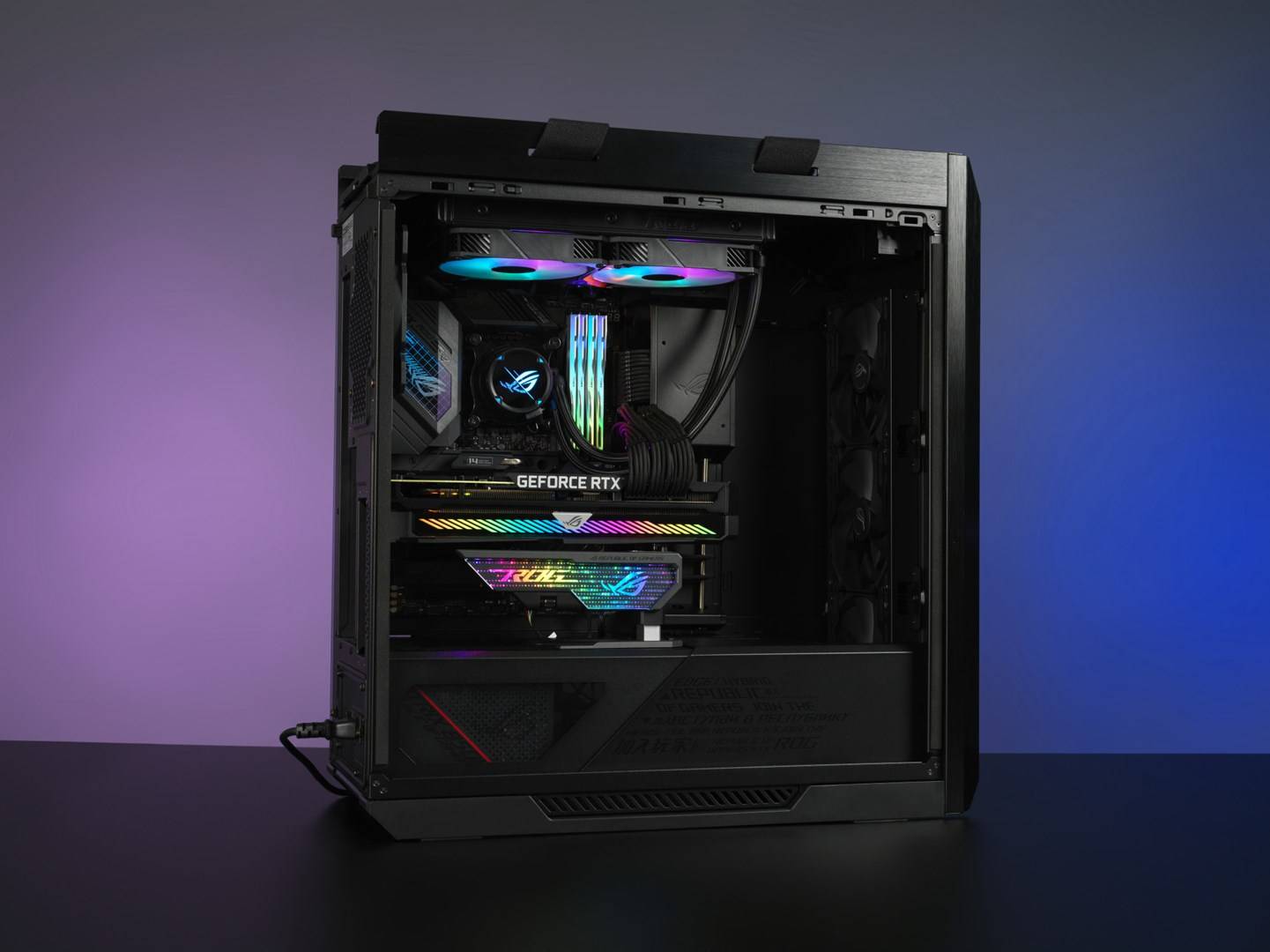Asus ROG XH01 Herculx Grafikkartenhalterung Schwarz