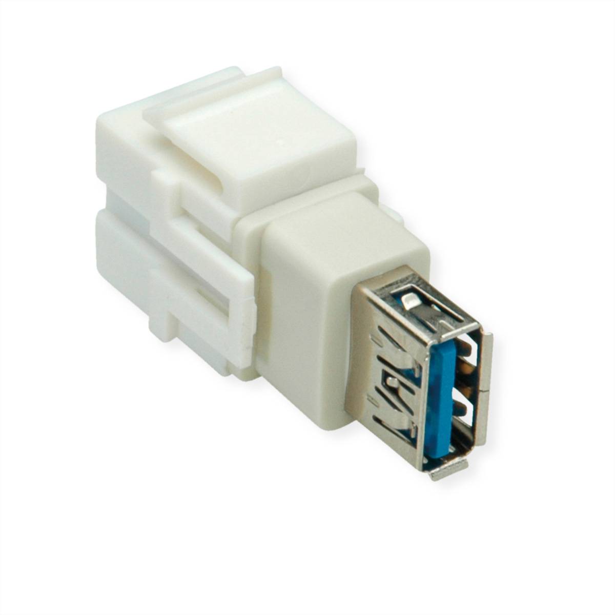 BACHMANN USB A/A 3.0 Keystone Modul weiss