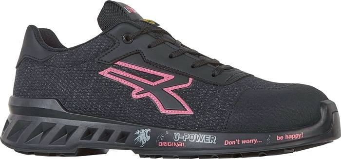 U.POWER RV20086-39 Damensicherheitsschuh MICHELLE Größe 39 W. 11 schwarz/rosa S1