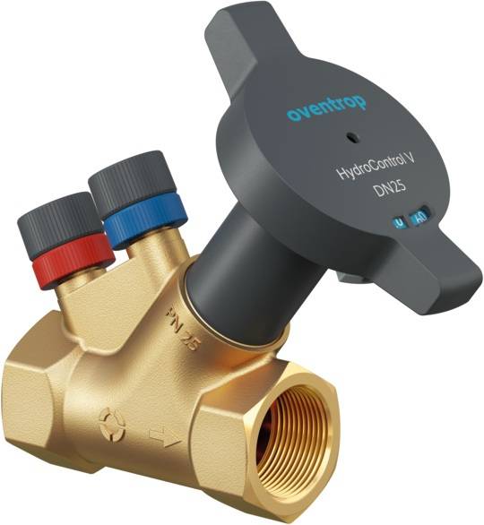 Oventrop HydroControl V Strangregulierventil PN 25 DN 20 Rp 3/4" Innengewinde HydroPort, entzinkungsbeständig