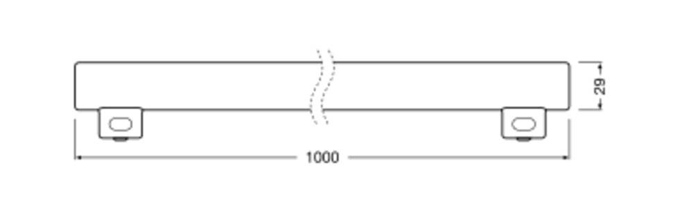 OSRAM 4058075607095 LED EEK F (A - G) S14s 9.9 W = 75 W Warmweiß (Ø x L) 29 mm x 1000 mm 1 St.
