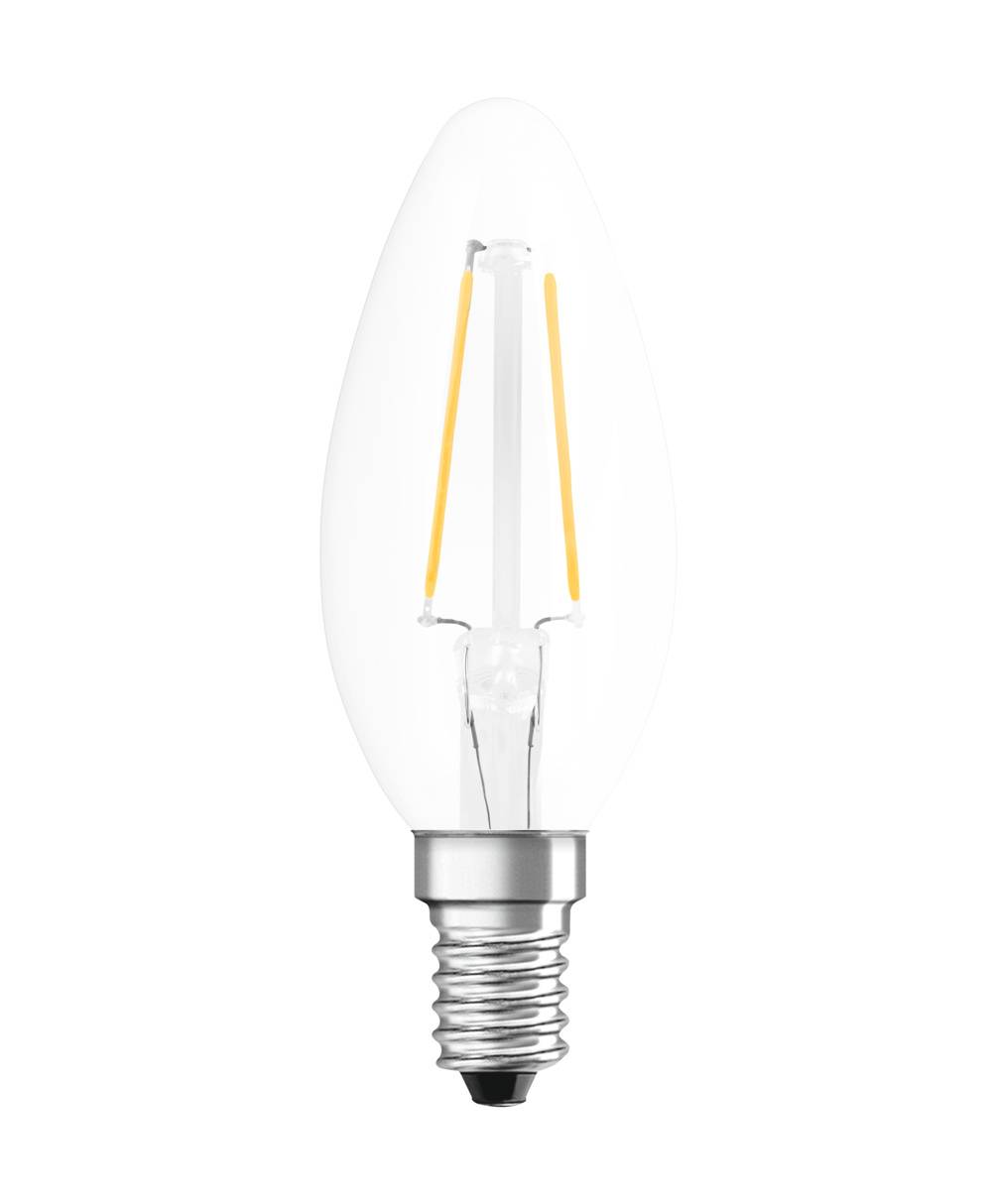 Ledvance LED CLASSIC B P 2.5W 827 FIL CLE14 250lm 2700K LED-Minikerze