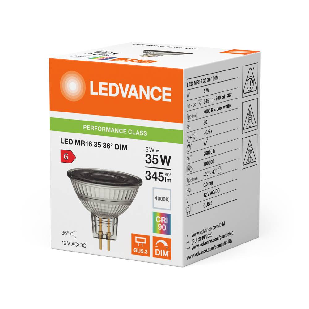 Ledvance OSR MR16 35 36° dim P 5W 940 GU5.3 LED