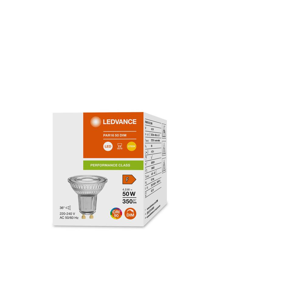 Ledvance OSR PAR16 50 36° dim P 4.5W 927 GU10 LED