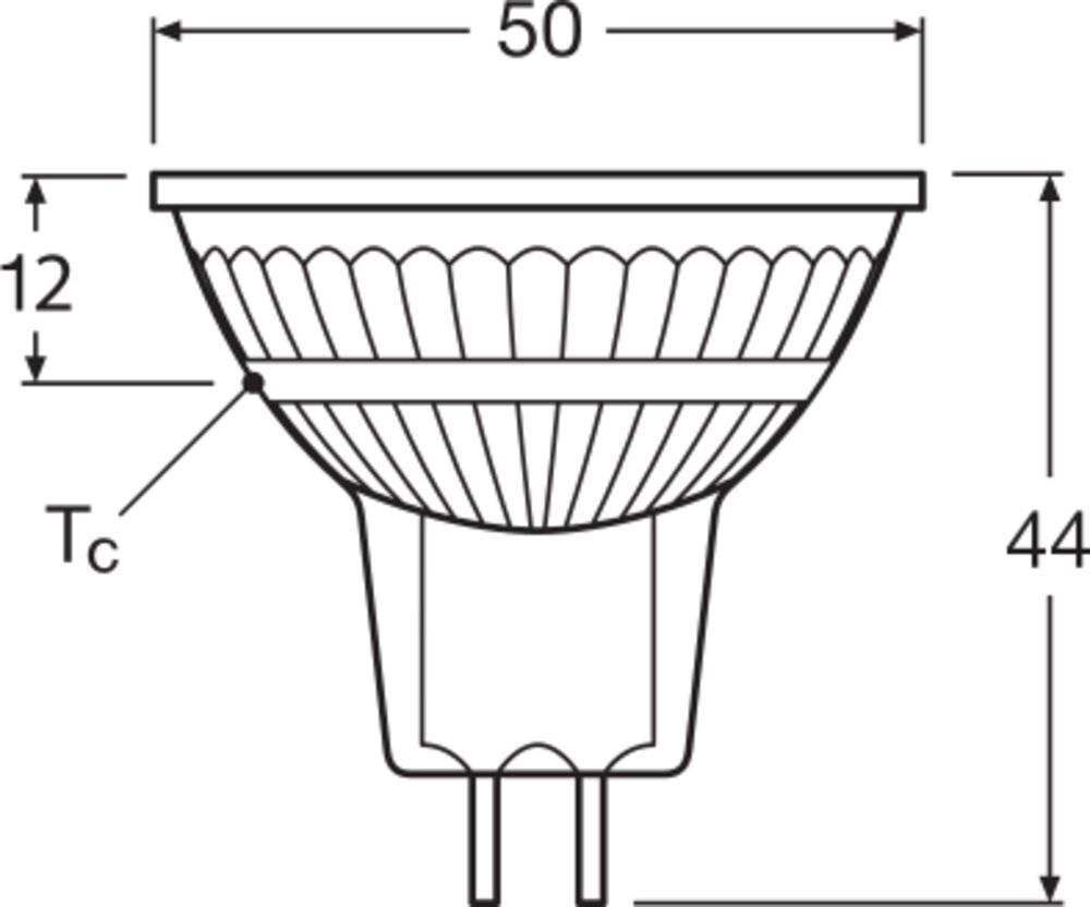 LEDVANCE Osram LED-Leuchtmittel LB23 LED MR162036 DIM 3.4W 940 GU5.3 P