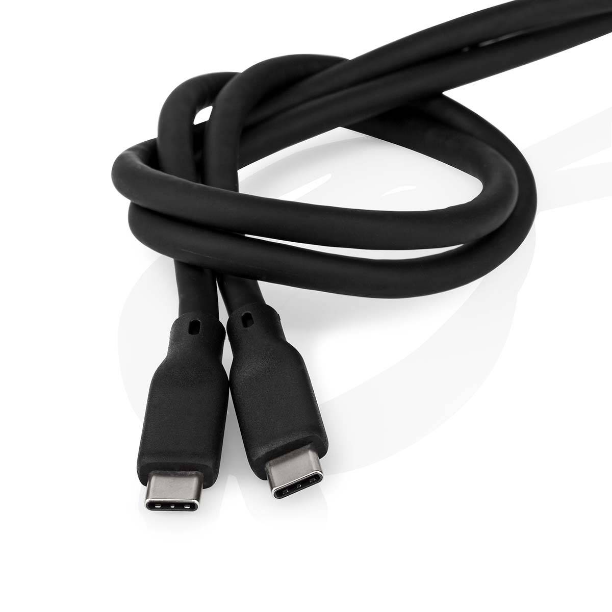 Nedis USB-Kabel| USB 3.2 Gen 1| USB-C Stecker|| 60 W| 8Ka30Hz| 51,5 m - Schwarz