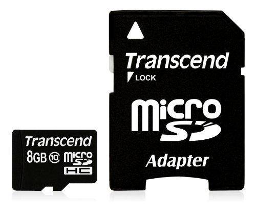 Transcend Premium microSDHC-Karte Industrial 8 GB Class 10 inkl. SD-Adapter