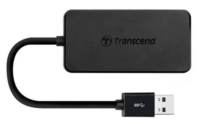 Transcend TS-HUB2K USB 3.2 Gen 1-Hub (USB 3.0) Schwarz
