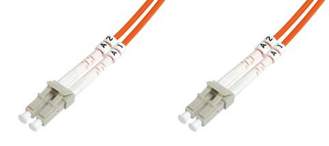 Digitus DK-2533-03 Glasfaser LWL Anschlusskabel [1x LC-Stecker - 1x LC-Stecker] 50/125 µ Multimode OM2 3.00 m