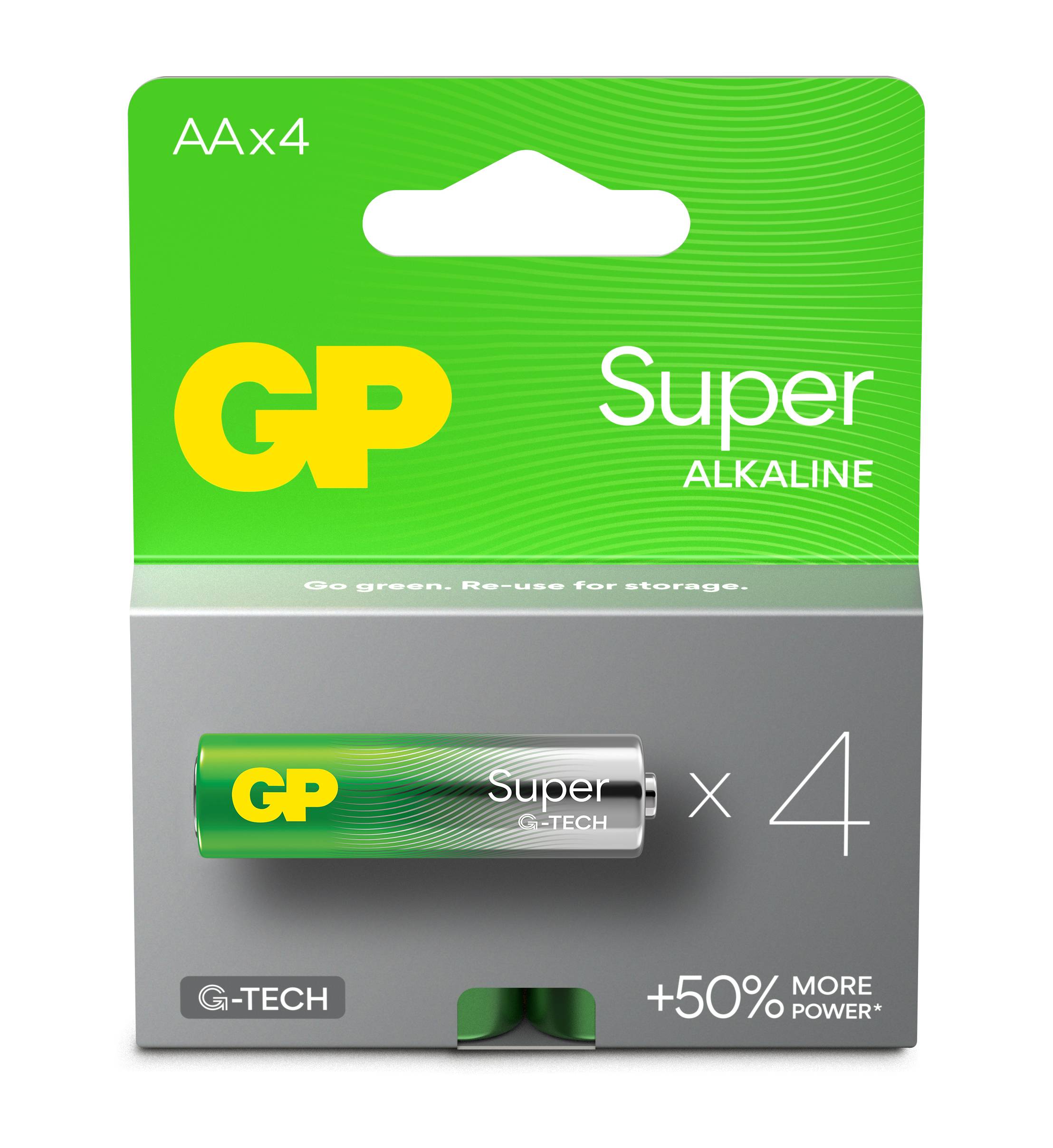 GP Battery GP Super - Batterie 4 x AA-Typ - Alkalisch