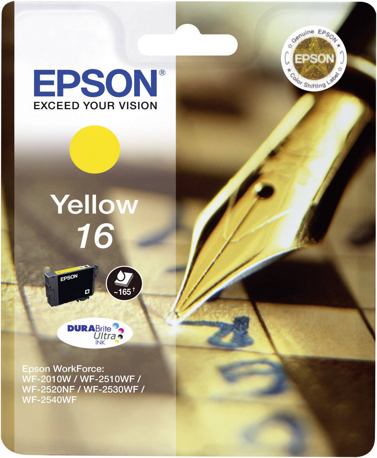 Epson 16 - 3.1 ml - Gelb - Original - Tintenpatrone - für WorkForce WF-2010 - WF