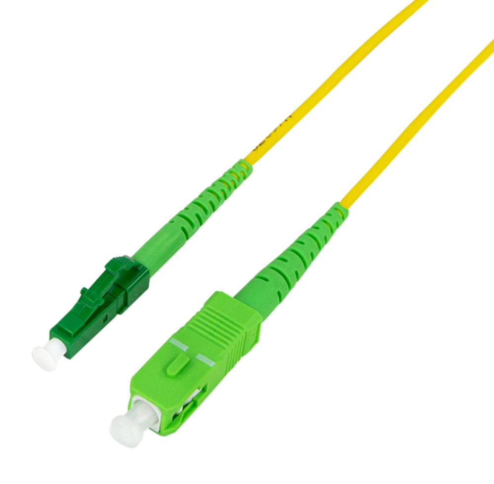 LogiLink FPSLS10 Glasfaser LWL Anschlusskabel [1x SC APC-Stecker - 1x LC APC-Stecker] 9/125 µ Singlemode 10 m