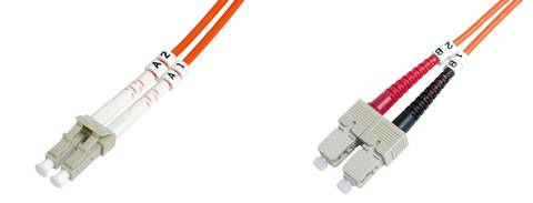 Digitus DK-2532-03 Glasfaser LWL Anschlusskabel [1x LC-Stecker - 1x SC-Stecker] 50/125 µ Multimode OM2 3.00 m