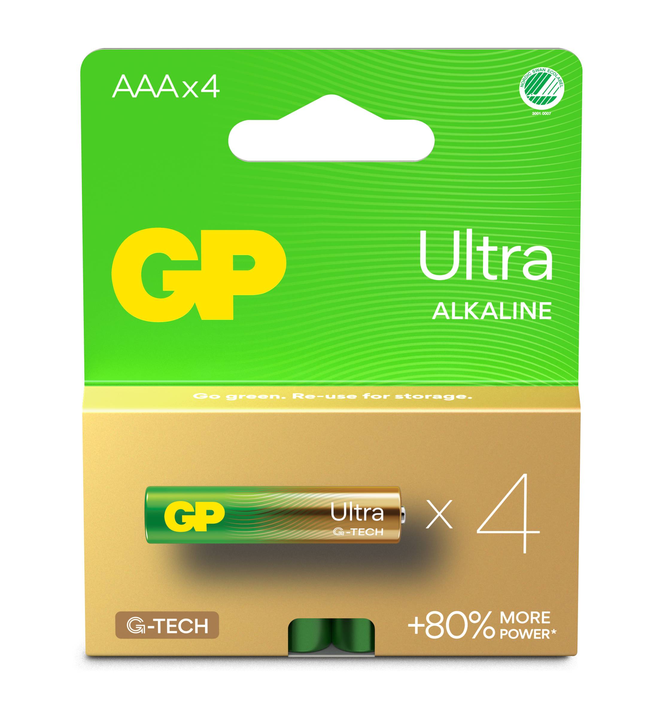 GP BATTERY - GP Ultra - Batterie 4 x AAA - Alkalisch