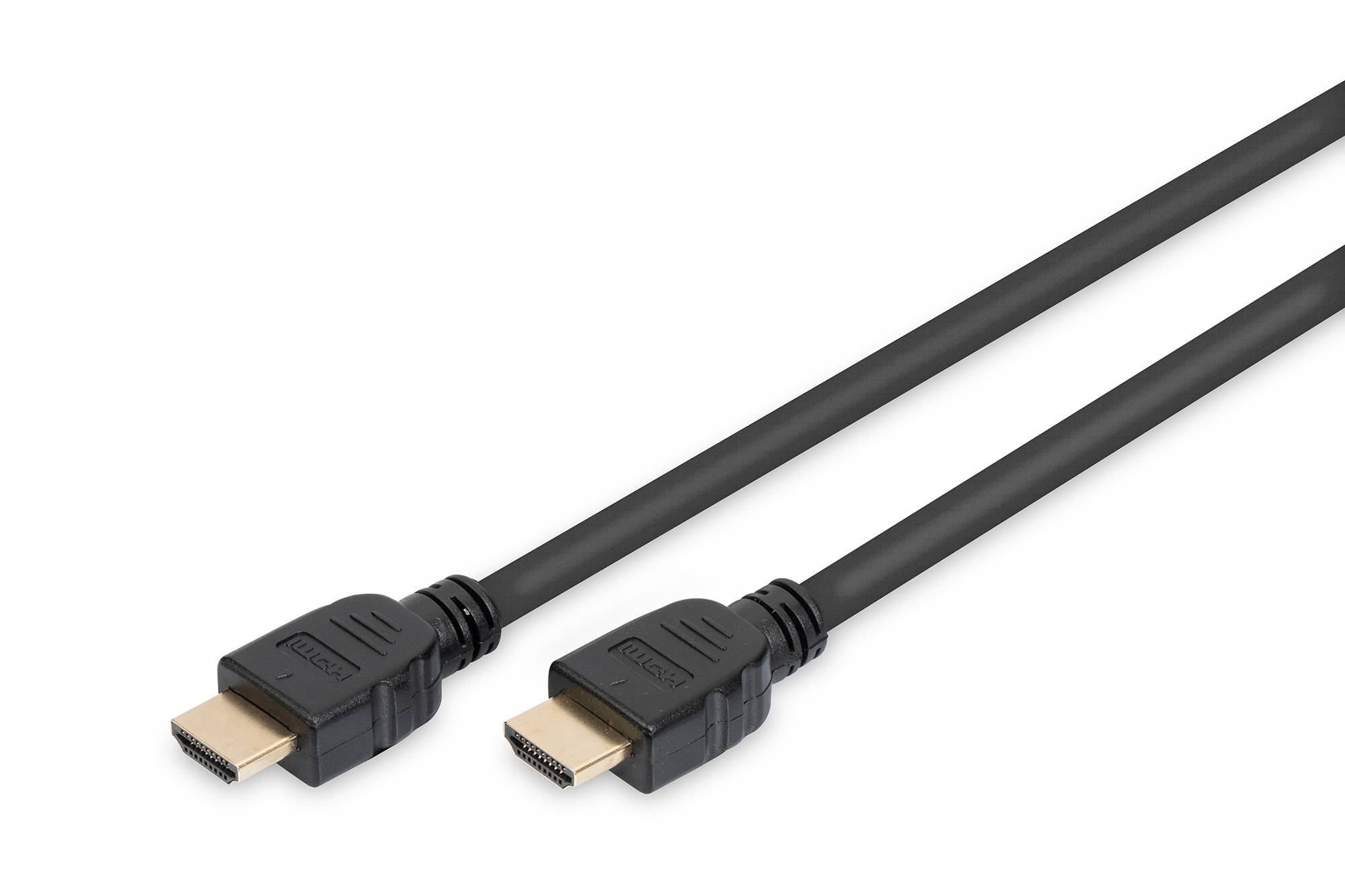 Digitus HDMI Anschlusskabel HDMI-A Stecker, HDMI-A Stecker 1.00 m Schwarz AK-330124-010-S 8K UHD, vergoldete Steckkontakte, Geflechtschirm