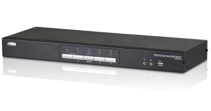 ATEN CS1644A 4 Port KVM-Umschalter DVI USB 2560 x 1600 Pixel