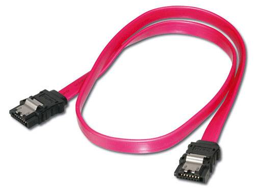 Digitus Festplatten Anschlusskabel [1x SATA-Buchse 7pol. - 1x SATA-Buchse 7pol.] 0.30 m Rot