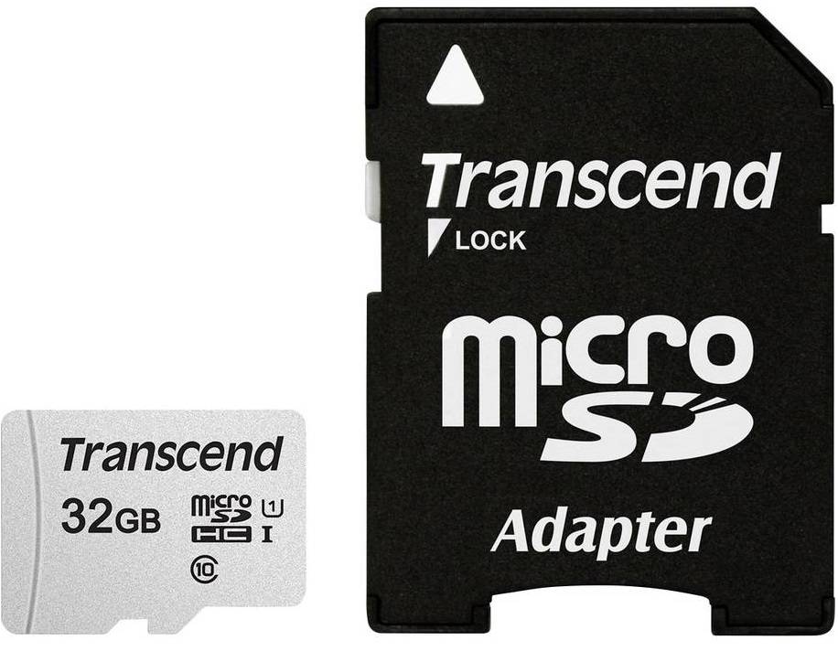 Transcend Premium 300S microSDHC-Karte 32GB Class 10, UHS-I, UHS-Class 1 inkl. SD-Adapter