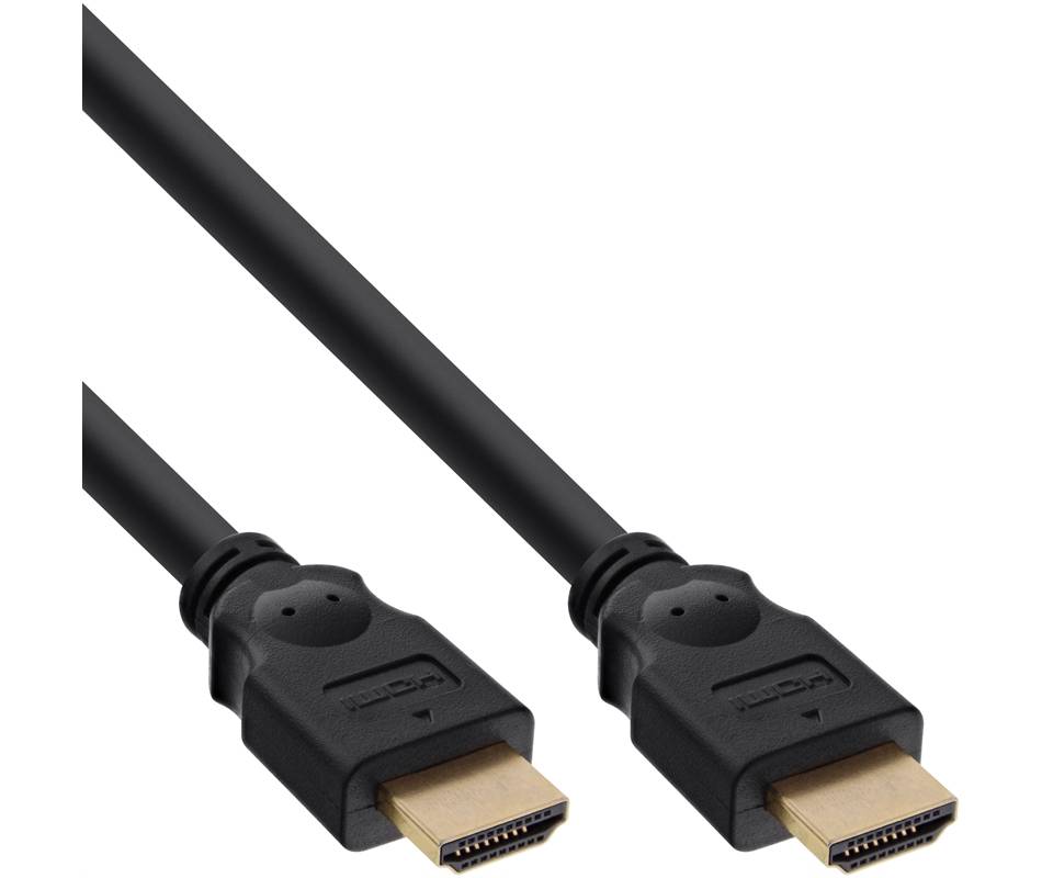 25er B-Pack InLine® HDMI Kabel, Highspeed, ST/ST, vergoldete Kont., schwarz, 3m