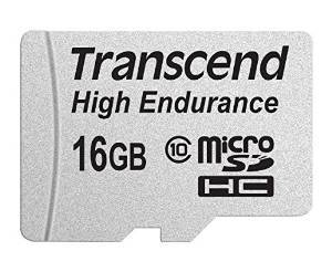 Transcend High Endurance microSDHC-Karte 16 GB Class 10 inkl. SD-Adapter