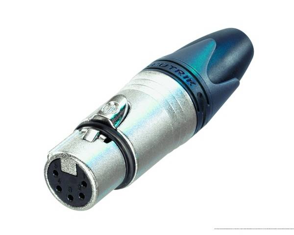 Neutrik NC5FXX XLR-Steckverbinder Buchse, gerade Polzahl: 5 Silber 1 St.