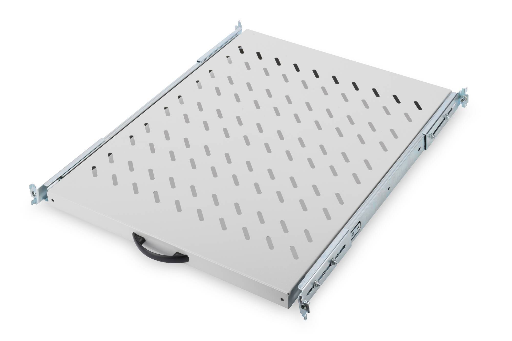 Digitus DN-19 TRAY-2-800 19 Zoll Netzwerkschrank-Geräteboden 1 HE Ausziehbar Geeignet für Schranktiefe: 800 mm Grau