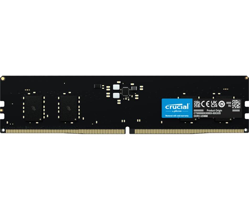 Crucial CT8G48C40U5 PC-Arbeitsspeicher Modul DDR5 8 GB 1 x 8 GB on-die ECC 4800 MHz 288pin DIMM CL40 CT8G48C40U5