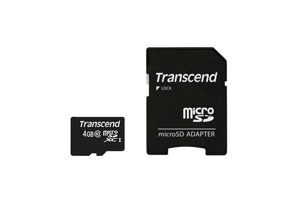 Transcend Premium microSDHC-Karte Industrial 4 GB Class 10 inkl. SD-Adapter