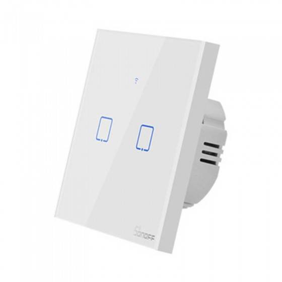 Smart Switch WiFi + RF 433 Sonoff T1 EU TX (2-Kanal)