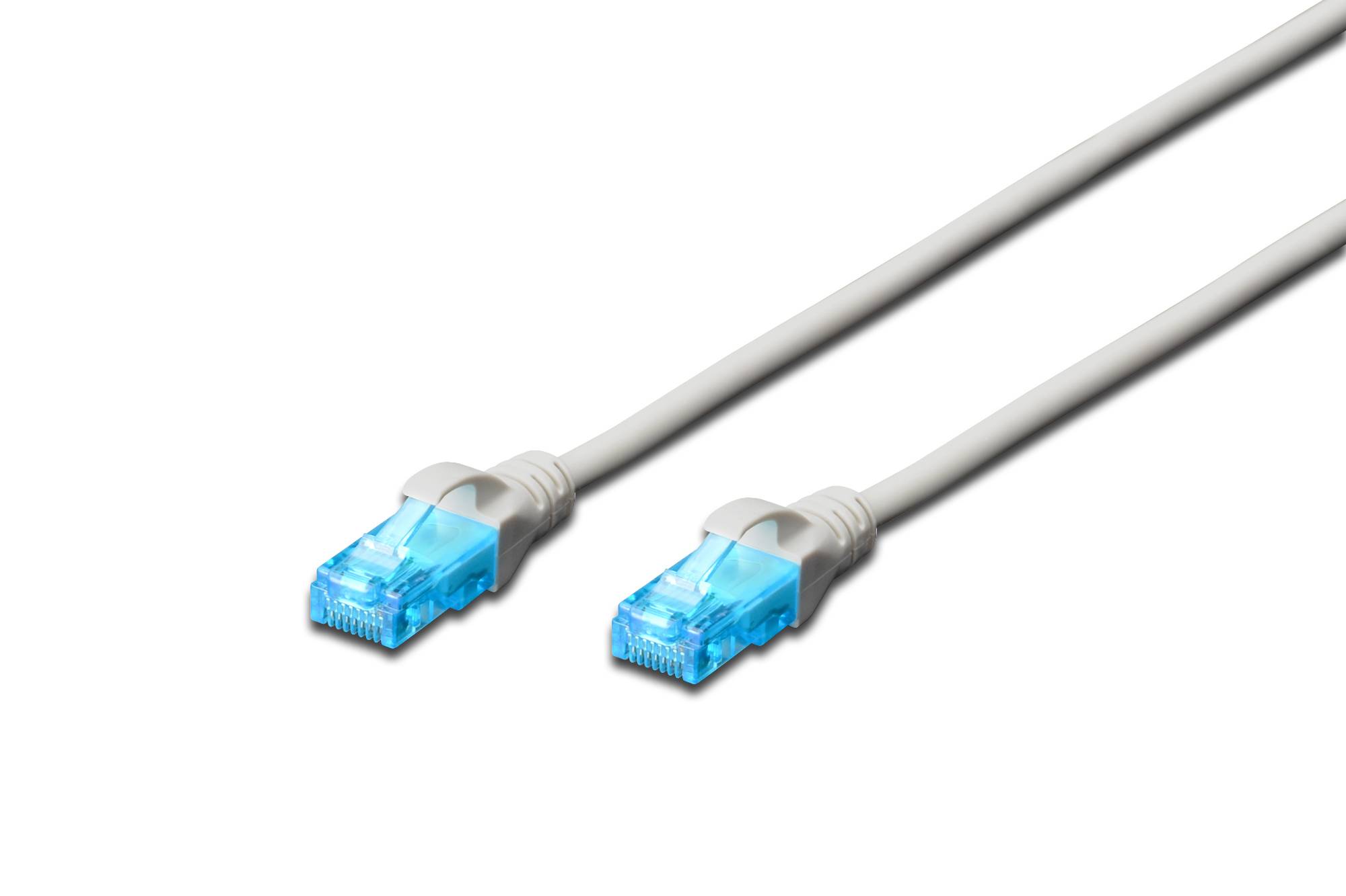 Digitus DK-1512-030 RJ45 Netzwerkkabel, Patchkabel CAT 5e U/UTP 3.00 m Grau 1 St.