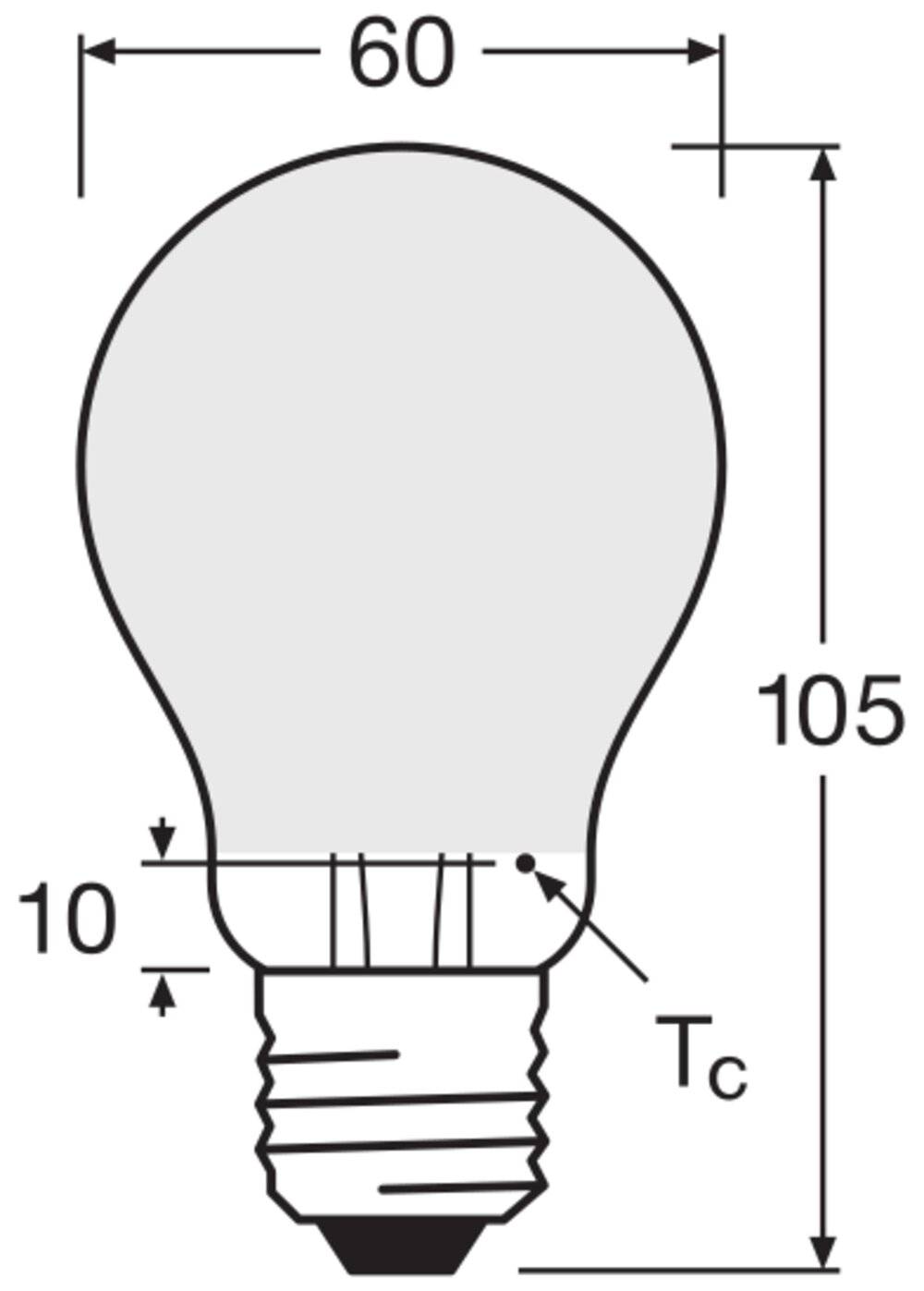 LEDV LED Bulb 7,5-75W/840 1055lm E27 Filament matt 300° EEK D