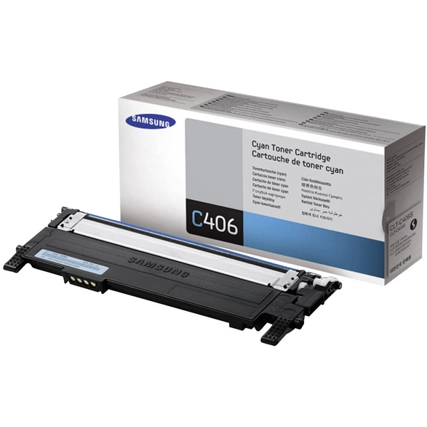 Samsung Toner CLT-C406S Original Cyan 1000 Seiten ST984A Samsung Toner CLT-C406S Original Cyan 1000 Seiten ST984A