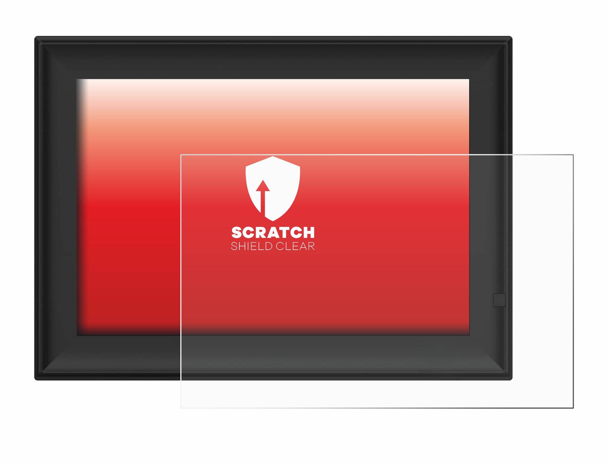 upscreen Scratch Shield Clear Premium Displayschutzfolie für Yenock Digitaler Bilderrahmen