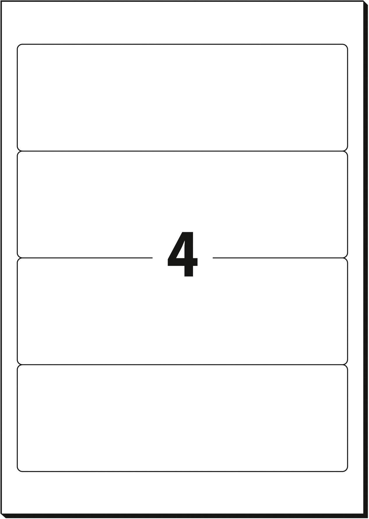 Sigel Ordner-Etiketten LA430 61 x 192 mm Papier Weiß Permanent 100 St.