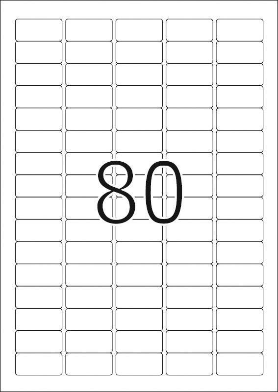 Herma 4336 Universal-Etiketten 35.6 x 16.9mm Papier Weiß 2000 St. Permanent haftend Tintenstrahldrucker, Laserdrucker