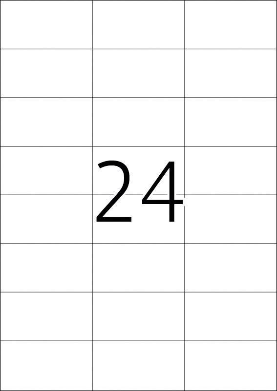Etiketten weiß 70x37mm Premium A4 VE=4800 Stück